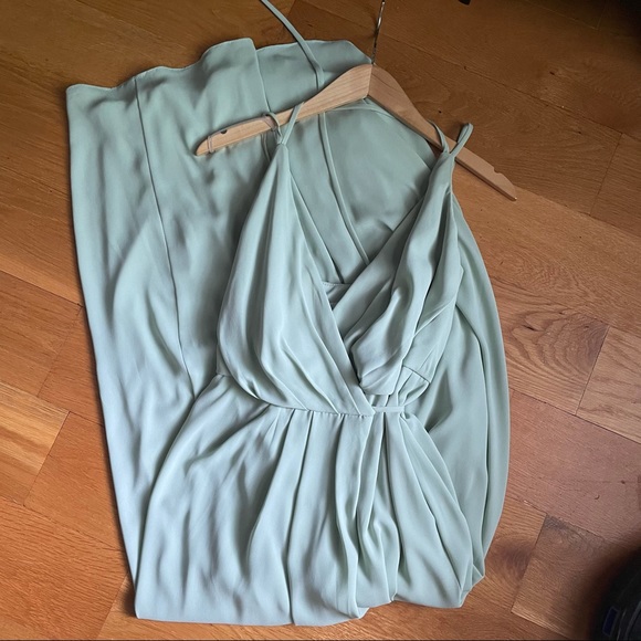 David’s Bridal Meadow Georgette Wrap Dress - Picture 4 of 8